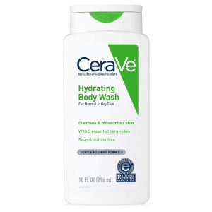 CeraVe Body Wash for Dry Skin, best unscented body wash