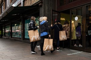 Zara in London as the shops re-open.