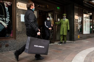 Atmosphere in London as the shops re-open.