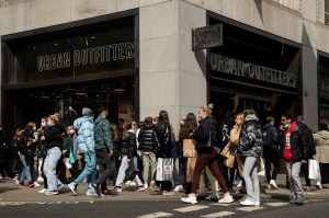 Urban Outfitters in London as the shops re-open.