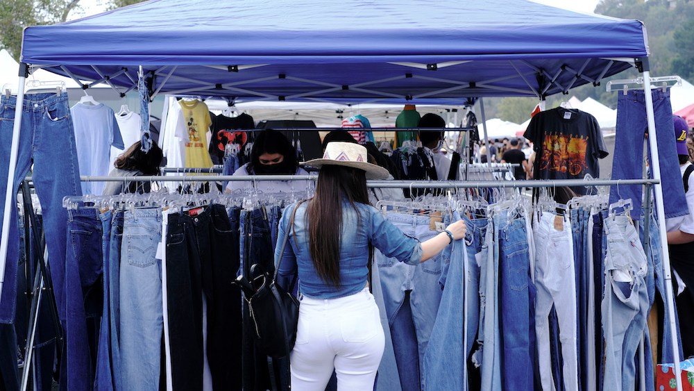 The world-famous Rose Bowl Flea Market in Los Angeles reopened on Sunday and denim heads came out in full force.