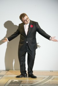 Designer Alber Elbaz at the Lanvin Fall 2002 show in Paris.