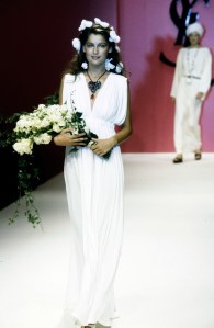 Model Laetitia Casta, Collection was designed by Alber Elbaz