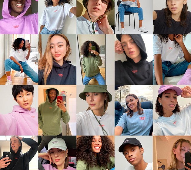 German denim brand Closed is launching a unisex loungewear collection of hoodies, tees and sweatpants called Closed 24/7 on April 20.