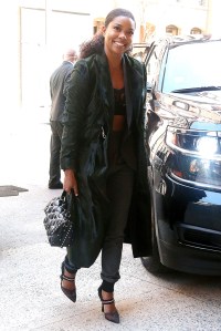 Gabrielle Union out and about in New York. 09 Apr 2018 Pictured: Gabrielle Union. Photo credit: MEGA TheMegaAgency.com +1 888 505 6342 (Mega Agency TagID: MEGA200288_007.jpg) [Photo via Mega Agency]