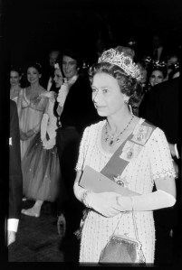 H.R.H Queen Elizabeth II of England attends her  Silver Jubilee at Covent Garden in London, England, on June 2, 1977.