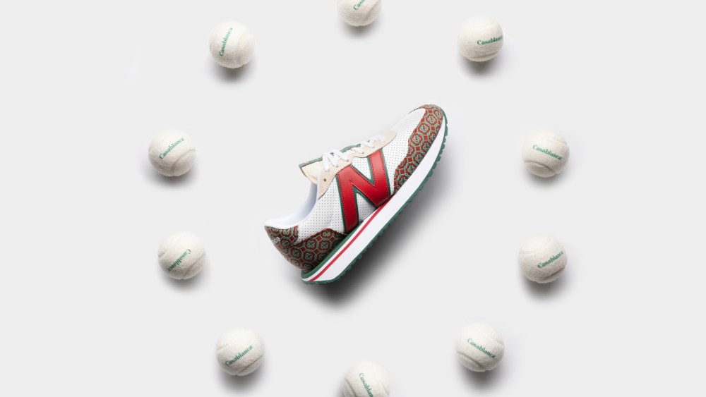 Casablanca x New Balance Red Monogram 237 Style.