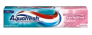 Aquafresh Sensitive Toothpaste, best toothpastes for sensitive teeth