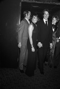 Halston and Liza Minelli attend a supper dance in her honor at Al Mounia Restaurant in New York on February 6, 1972.