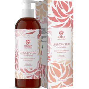 Maple Holistics Unscented Hand Soap, fragrance free hand soap, unscented