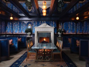 Inside the hotel.