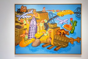 Paintings by Peter Saul.