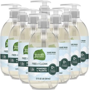 Seventh Generation Free & Clean Hand Wash, best fragrance free hand soap, unscented