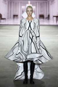 SYDNEY, AUSTRALIA - JUNE 02: A model walks the runway during the Daniel Avakian show during Afterpay Australian Fashion Week 2021 Resort '22 Collections at Carriageworks on June 02, 2021 in Sydney, Australia. (Photo by Stefan Gosatti/Getty Images)