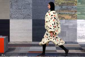 SYDNEY, AUSTRALIA - MAY 31: A model rehearses ahead of the Jordan Dalah show during Afterpay Afterpay Australian Fashion Week 2021 Resort '22 Collections at Carriageworks on May 31, 2021 in Sydney, Australia. (Photo by Mark Nolan/Getty Images)