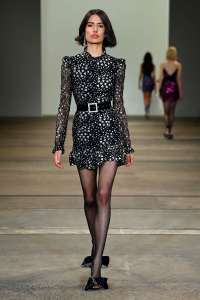 SYDNEY, AUSTRALIA - MAY 31: A model walks the runway during the Rebecca Vallance show during Afterpay Australian Fashion Week 2021 Resort '22 Collections at Carriageworks on May 31, 2021 in Sydney, Australia. (Photo by Stefan Gosatti/Getty Images)