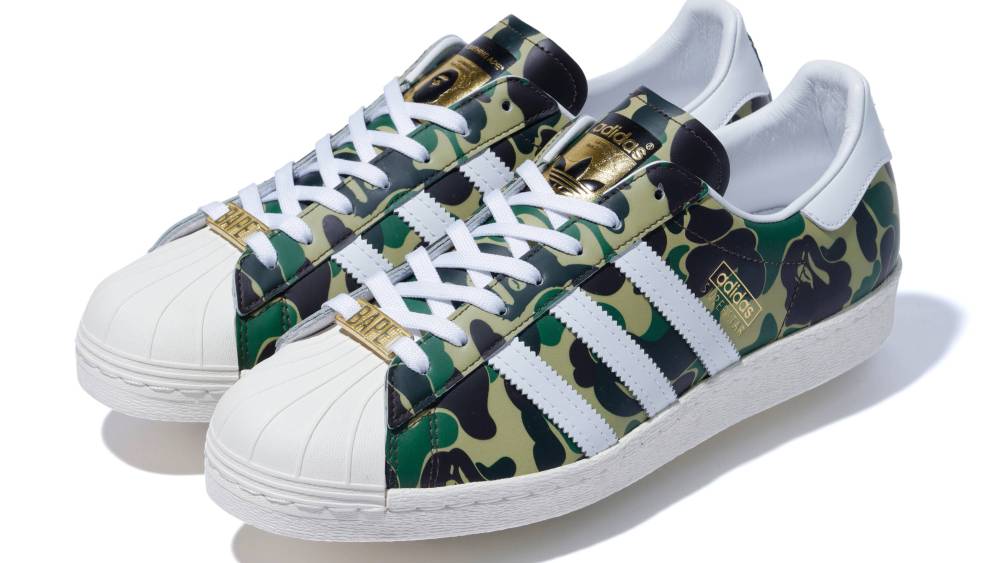 Adidas collaboration with A Bathing Ape