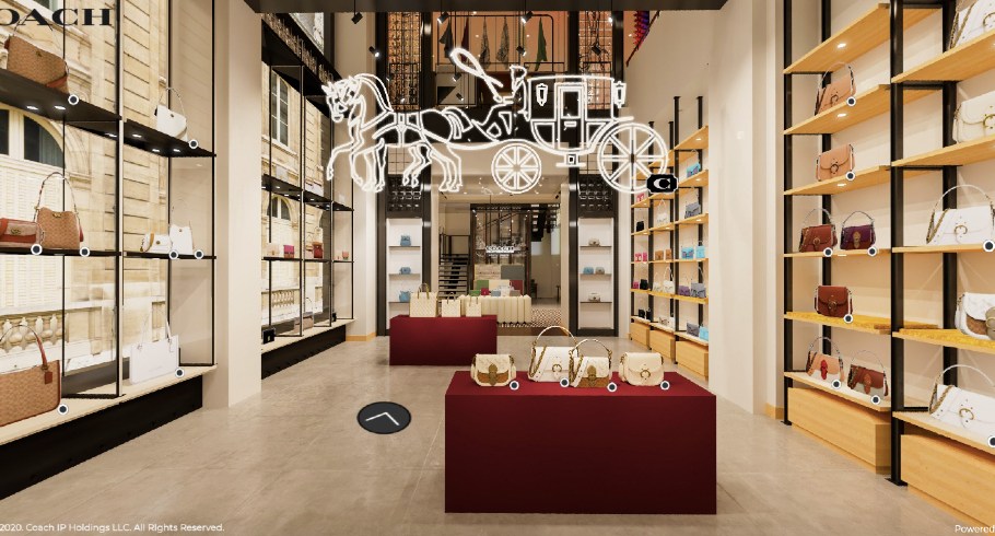 Coach uses the Obsess platform to create virtual shoppable stores and drive sales.