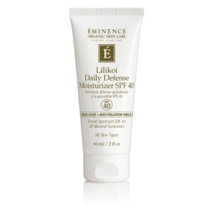 best sunscreens for sensitive skin, Eminence Organics Lilikoi Daily Defense Moisturizer SPF 40