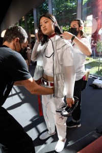Behind the scenes at Ferrari's first fashion show.