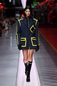 A look from Ferrari's first fashion show.