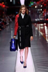 A look from Ferrari's first fashion show.