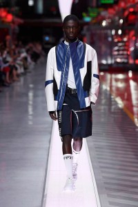 A look from Ferrari's first fashion show.