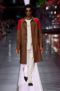 A look from Ferrari's first fashion show.