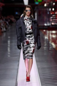 A look from Ferrari's first fashion show.