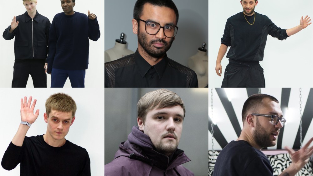 Agi & Sam designer Agi Mdumulla and Sam Cotton, Shaun Samson, Nasir Mazhar, Lee Roach, Joseph Turvey and Kit Neale.