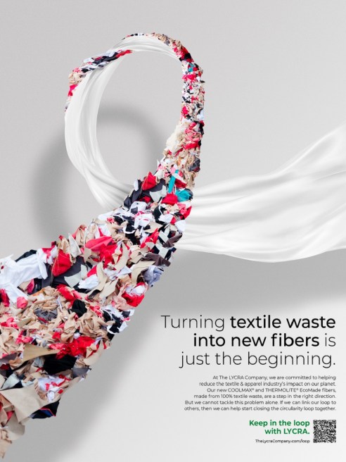 The Lycra Company has introduced a new marketing campaign aimed at advancing discussions around circularity in textiles.
