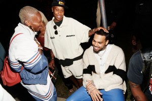 Cynthia Erivo, Lena Waithe and Chris Brown