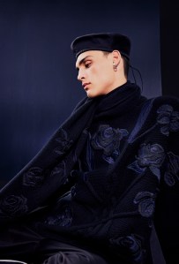 A look from Dior and Sacai's capsule collection.
