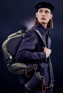 A look from Dior and Sacai's capsule collection.