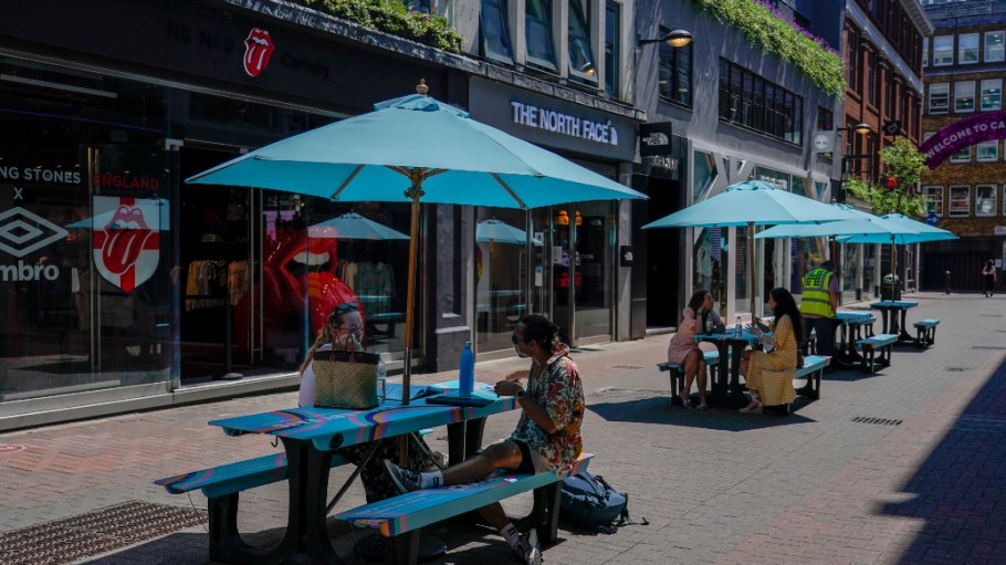 U.K. high streets could see footfall rise after July 19 when summer break from school and lifting of Covid rules give a boost to retail.