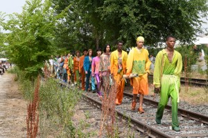 Backstage at Etro men's, spring 2022.