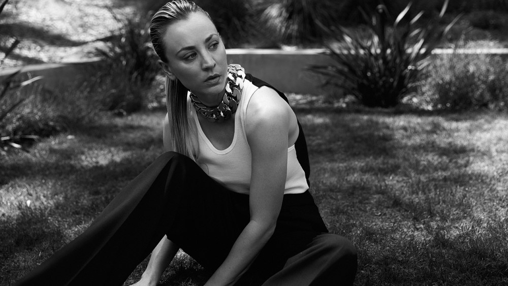 Wardrobe.NYC + Net-a-porterÕs cotton tank and The RowÕs wool trousers (both available at Net-a-porter). Givenchy necklace