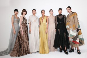 Backstage at Christian Dior Couture Fall 2021