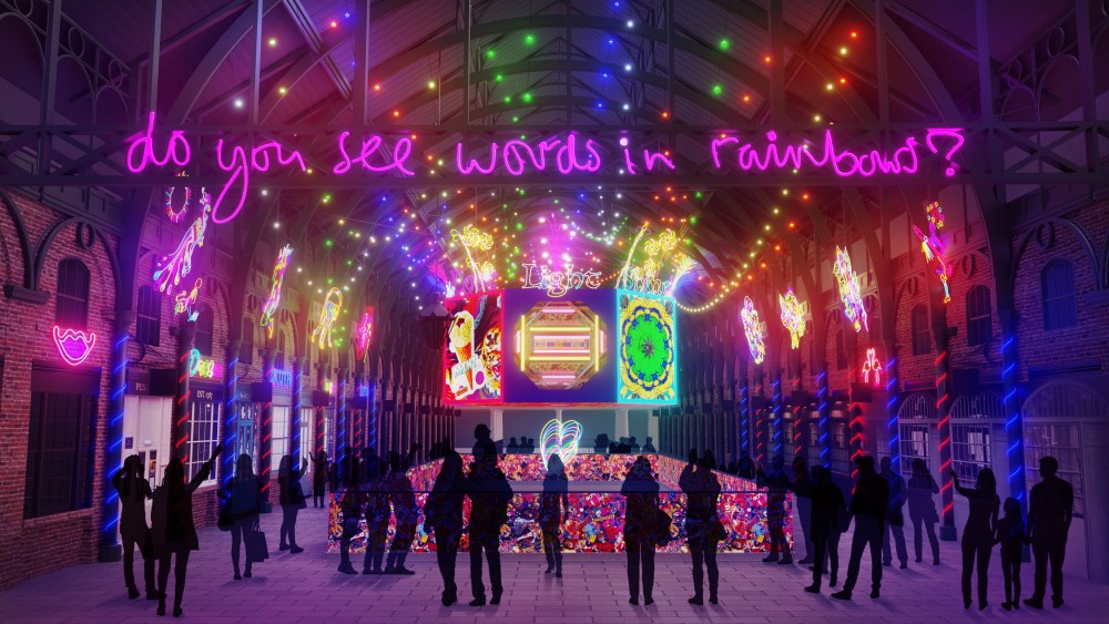 A look at British artist Chila Burman's installation for London's Covent Garden market.