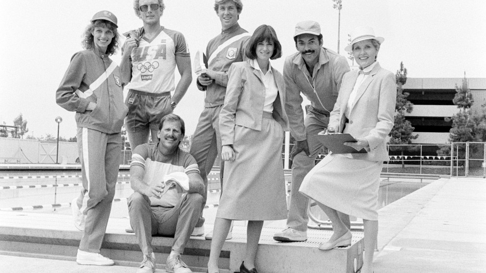 Team apparel for the 1984 Los Angeles Summer Olympics games designed by Levi's Strauss and Company.