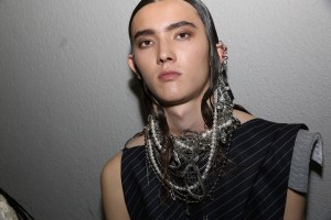 Backstage at Jean Paul Gaultier Couture Fall 2021