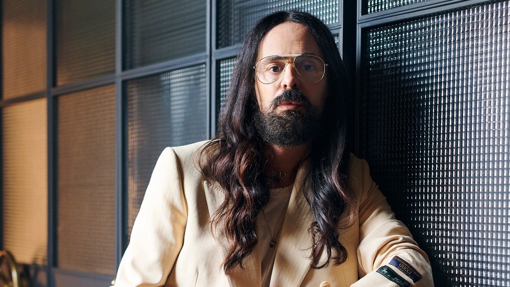 Alessandro Michele at the Gucci archive in Florence, Italy.