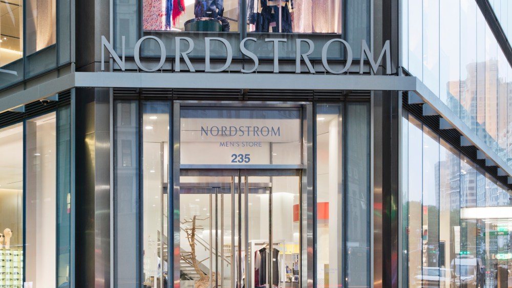 Nordstrom's men's store in New York City.