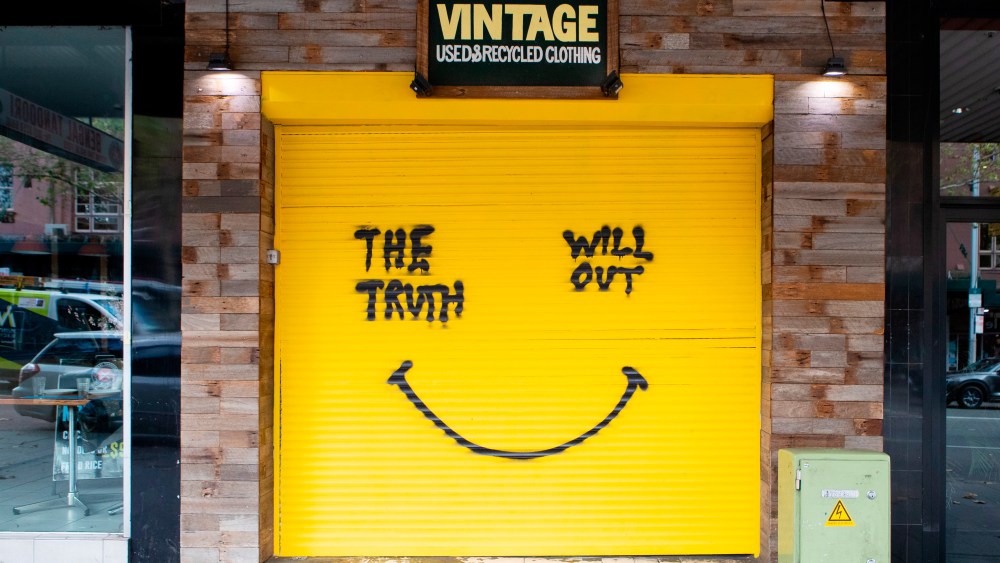 SYDNEY, AUSTRALIA - MAY 14: Fabrique Vintage clothing store on Oxford Street, Darlinghurst closed due to the Coronavirus (COVID-19) pandemic on 14 May, 2020 in Sydney, Australia. (Photo by Speed Media/Icon Sportswire) (Icon Sportswire via AP Images)