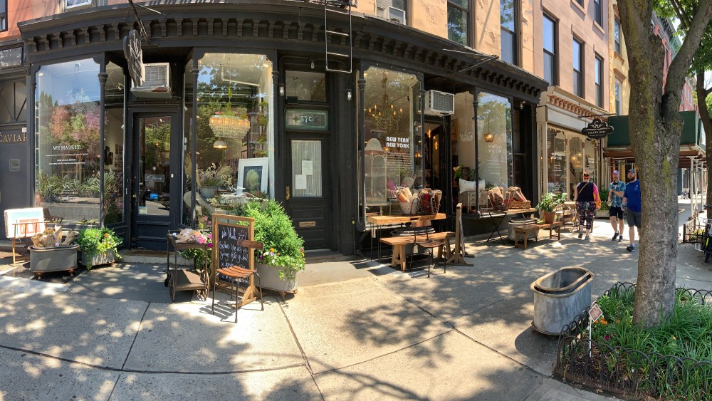 The Collier West store on Atlantic Avenue, where there is a concentration of small shopkeepers.