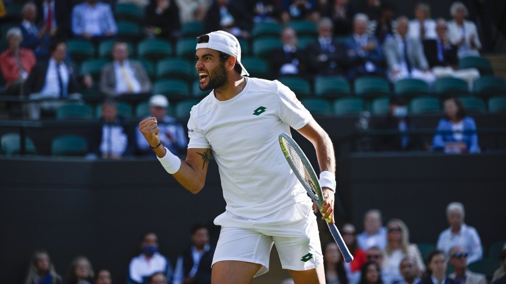 2021 The Championships,WimbledonMatteo Berrettini (ITA)Photo © Ray Giubilo