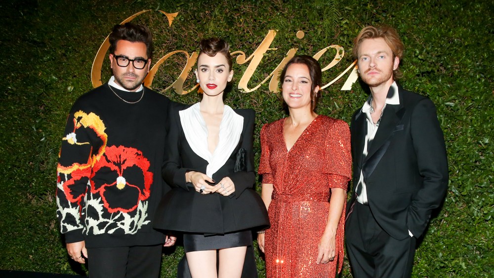 Dan Levy, Lily Collins, Mercedes Abramo, Finneas