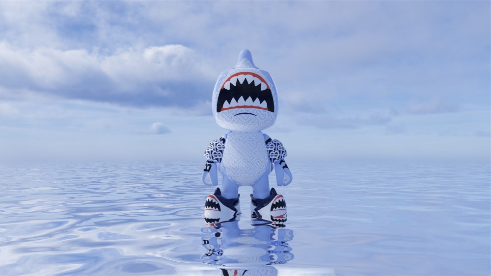 Burberry's limited-edition NFT vinyl toy, Sharky B