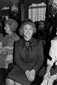 Estee Lauder attends the Adolfo Spring 2981 show.