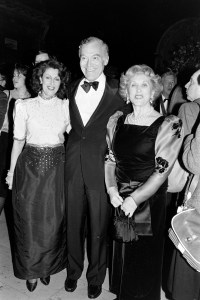 Evelyn Lauder, Leonard Lauder, and Estee Lauder attend an event at the main branch of the New York Public Library in New York City on November 8, 1983.